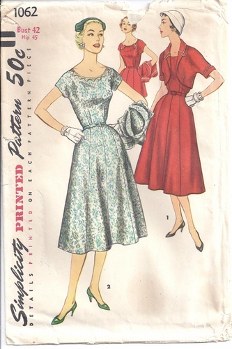 PDF Pattern No 8 9 Velma Vintage 1949 Dress & Bolero Sewing Pattern Plus Size or any size