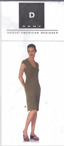 Vogue 2772 Misses Dress 8,10,12 Donna Karan