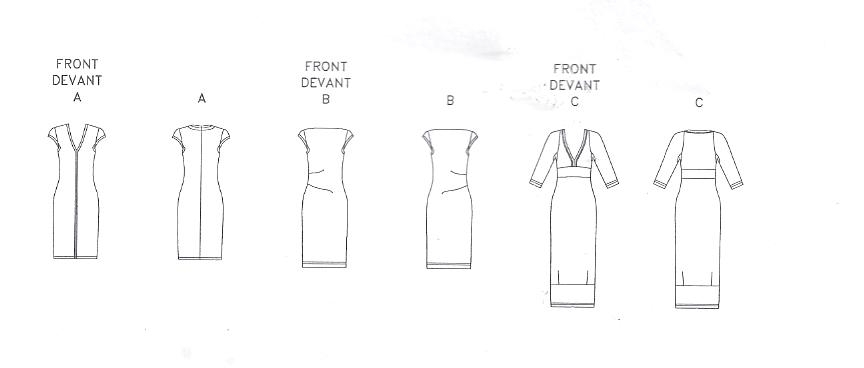 Vogue Pattern 2091 Donna Karan DKNY Dresses Size 6-8-10-12 | Sewing ...