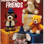 Crochet toys-bear, dog, donkey and elephant