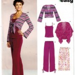 Easy Knit Pants, Tank Top, Jacket and cape for misses