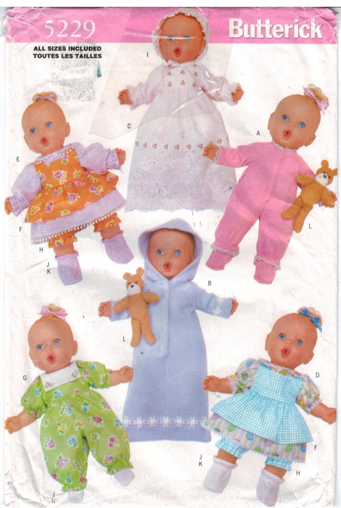 14 baby doll clothes