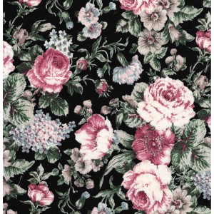 Marcus Brothers Fabric Rose print Quilting | Sewing Pattern Heaven