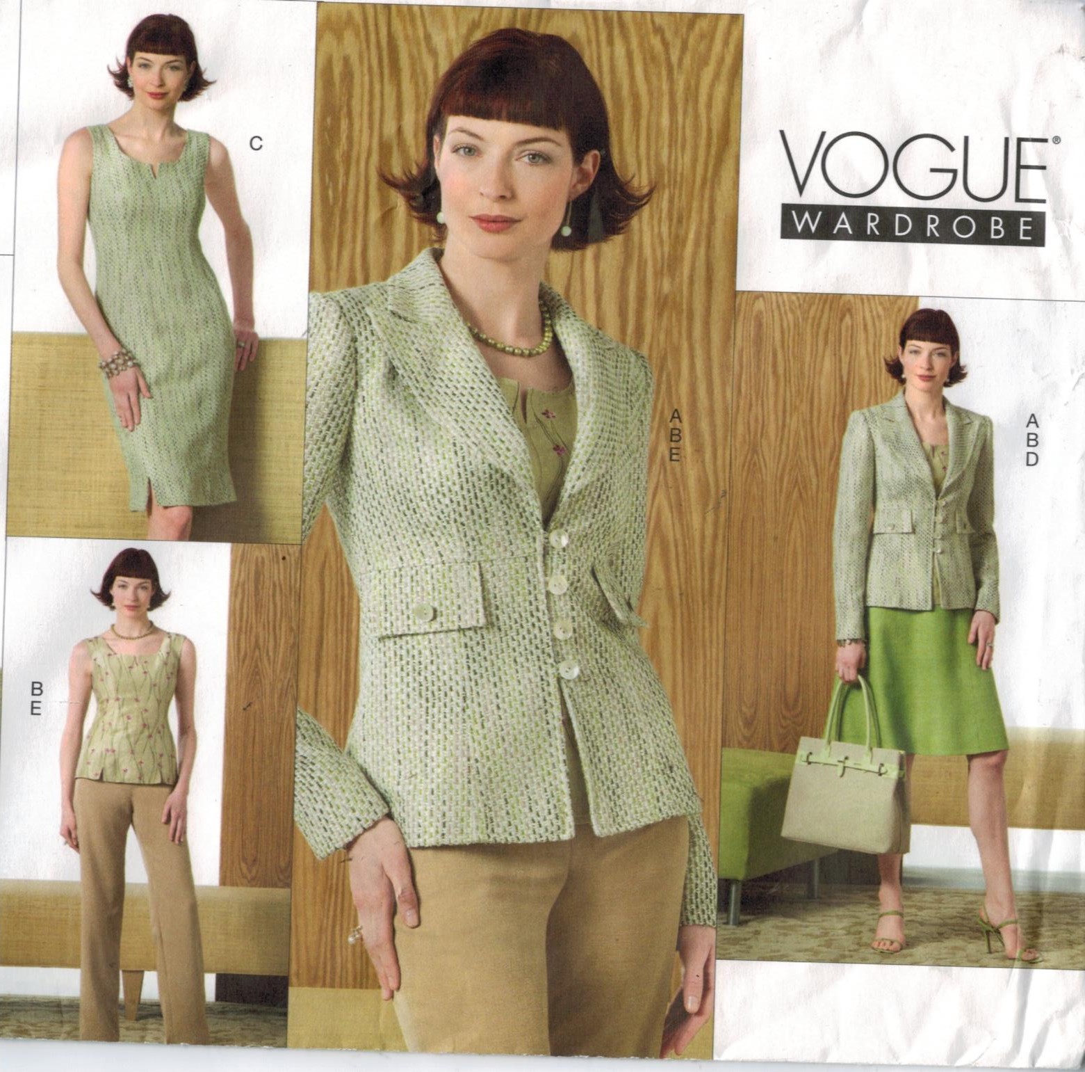 Vogue 8679 Misses' Jacket Top Dress Skirt & Pants Pattern Sz 6-12 or 14-20 