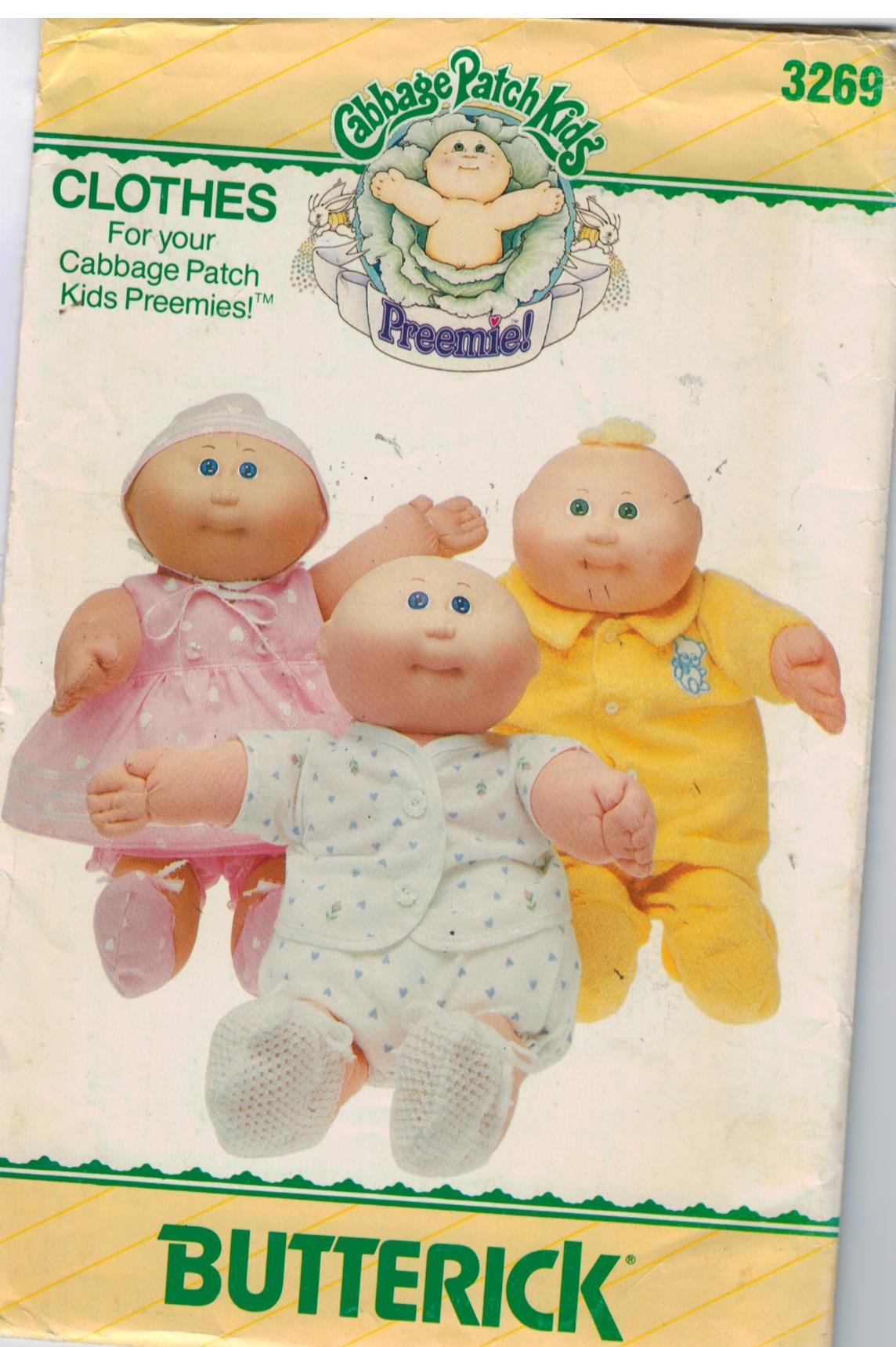 butterick cabbage patch doll clothes