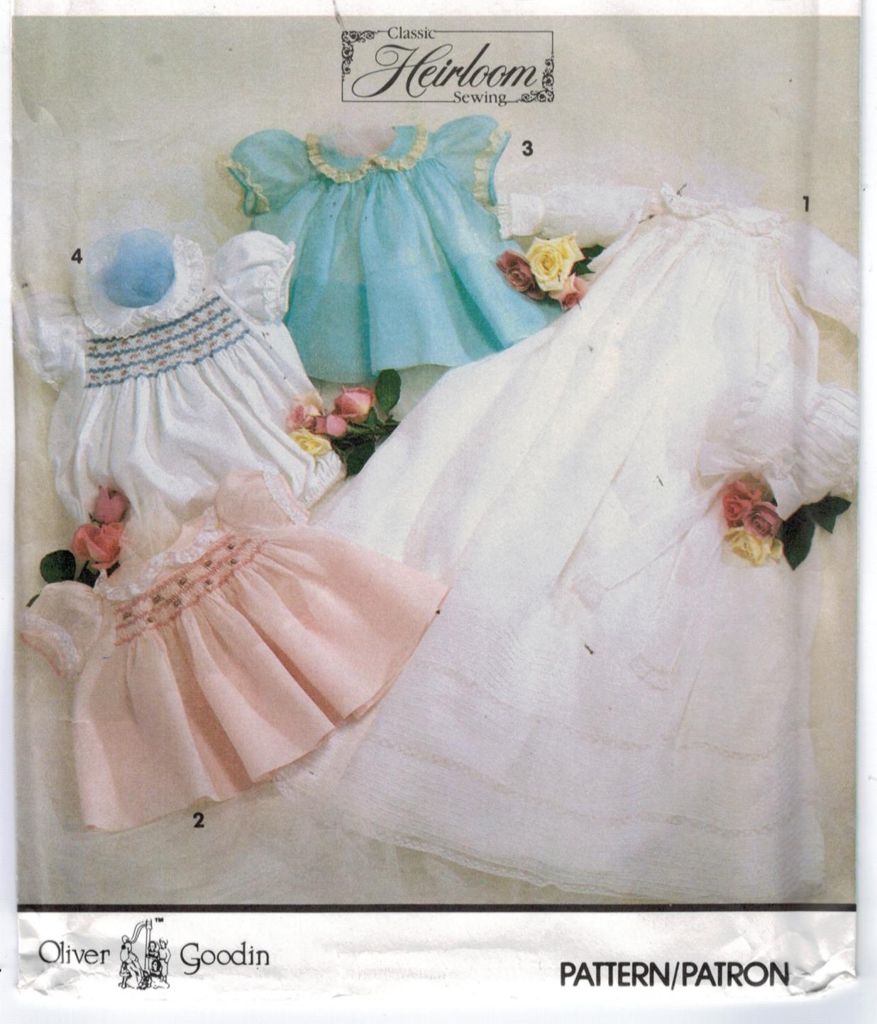 Simplicity Sewing Pattern 8024: Baby's Classic Christening Outfits: NB-1yr  Uncut | eBay