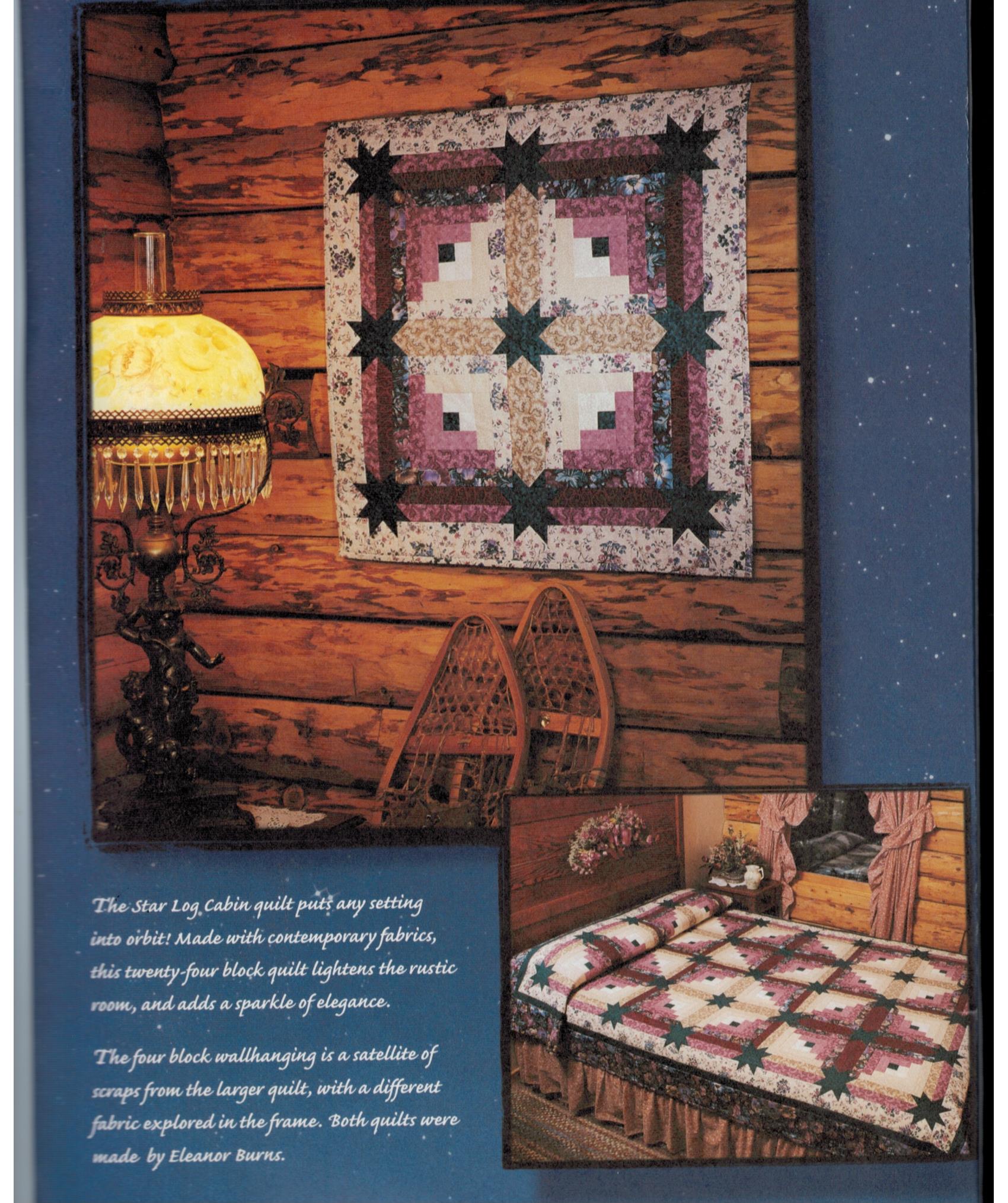 Quilt In A Day Star Log Cabin Quilt Book By Eleanor Burns Sewing Pattern Heaven