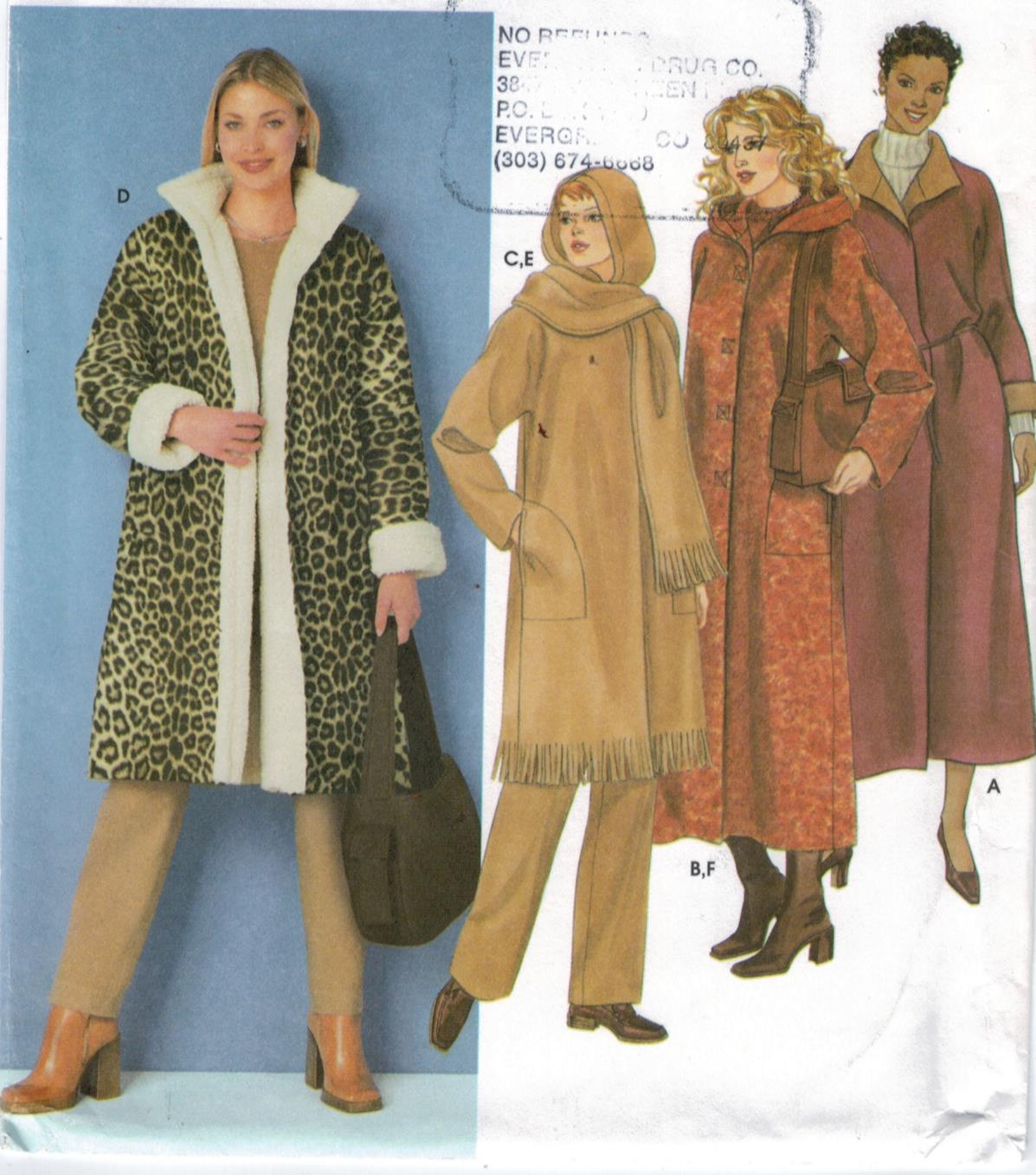 Simplicity Pattern 7958 Housecoat Robe Vintage Mandarin Collar Size 12-14