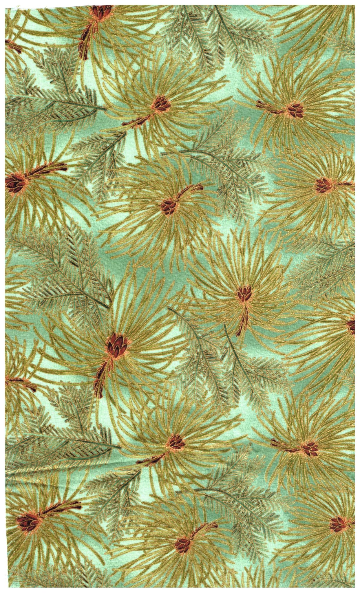 Hoffman International Fabrics Screen Print Cotton Fabric “Evergreen