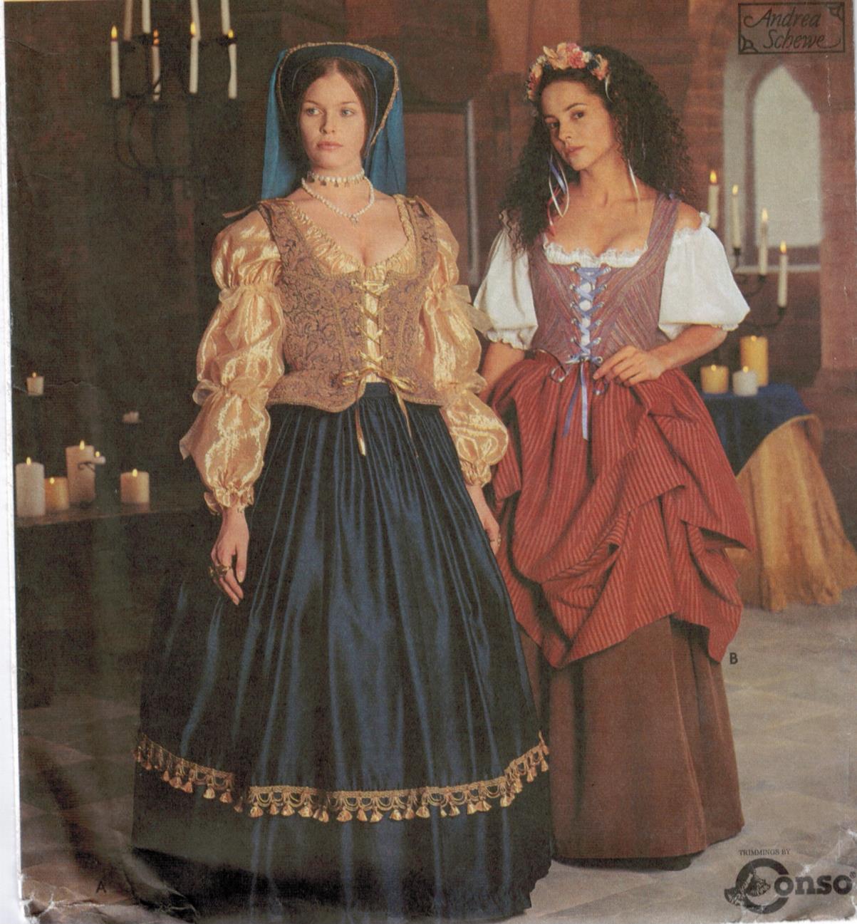 RENAISSANCE DRESS & BLOUSE - Simplicity 8985, Miss 6-14