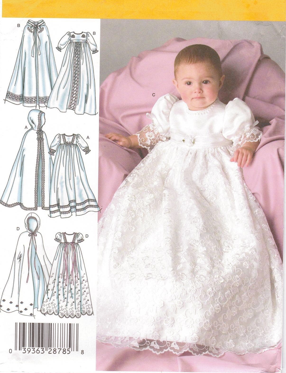 Pattern for Traditional Hand Knit Christening Gown - Pretty Lady Knits