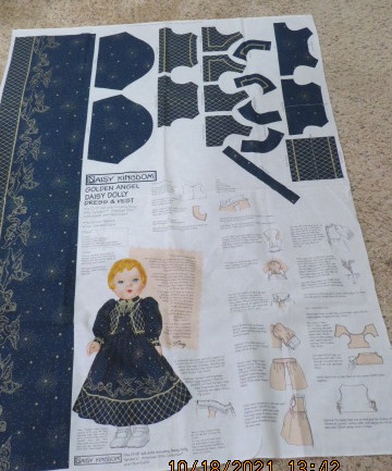 Daisy kingdom shops paper doll fabric